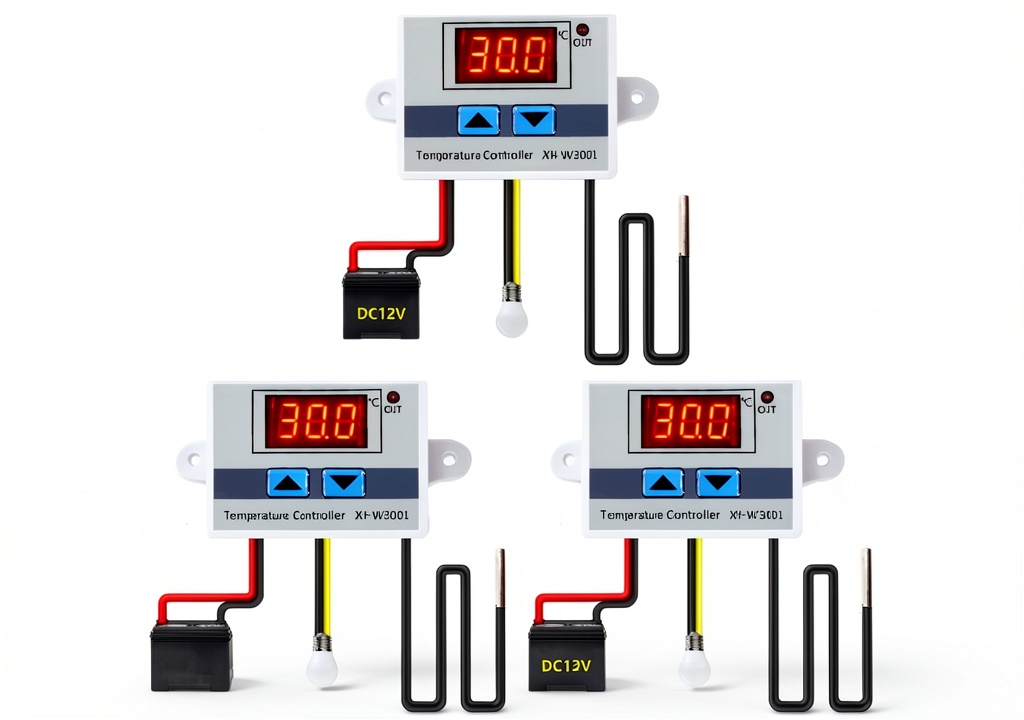 WWZMDiB temperature controller with LED display and stainless steel probe