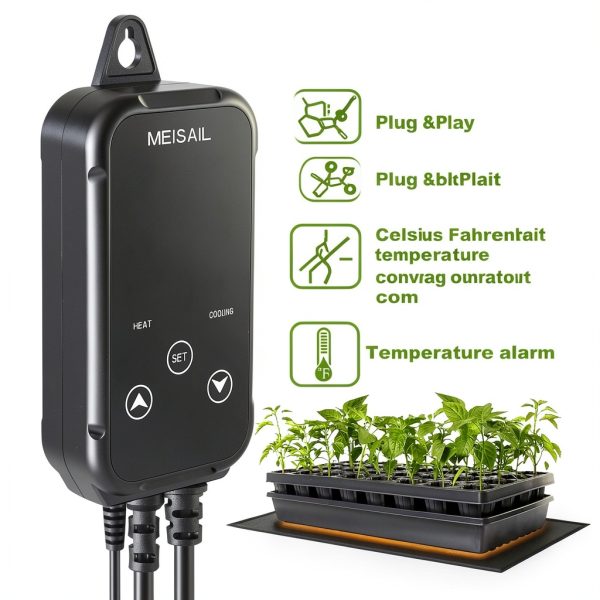 MEISAIL Temperature Controller Waterproof Sensor Blue Screen-3