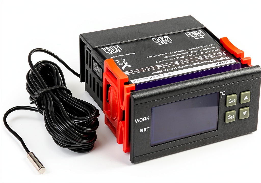 CECOMINOD034943 temperature controller with digital display and sensor probe