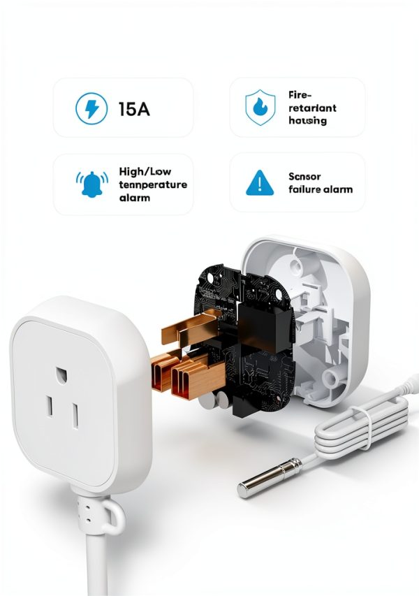 Meross Smart Temperature Controller Wi-Fi Heating Cooling-2