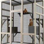 Large Catio Outdoor Cat Enclosure GarveeLife Patio Waterproof Roof-0