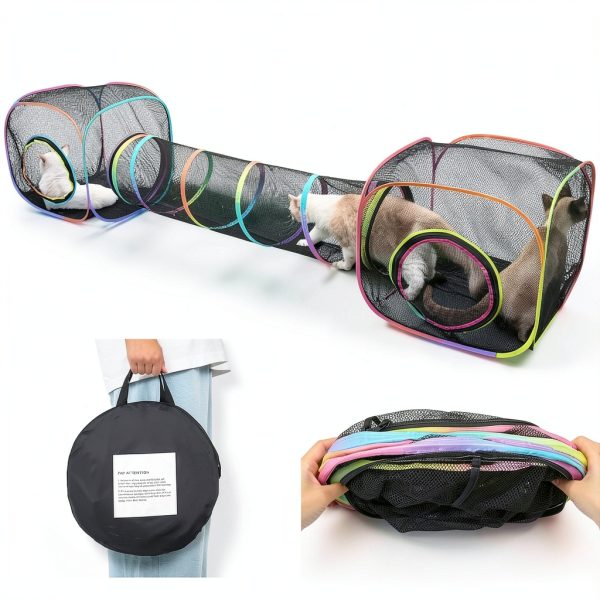 Outdoor Cat Enclosure Tunnel with Carry Bag – Unicorn Catcher 2‑Cube-5