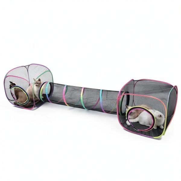 Outdoor Cat Enclosure Tunnel with Carry Bag – Unicorn Catcher 2‑Cube-4