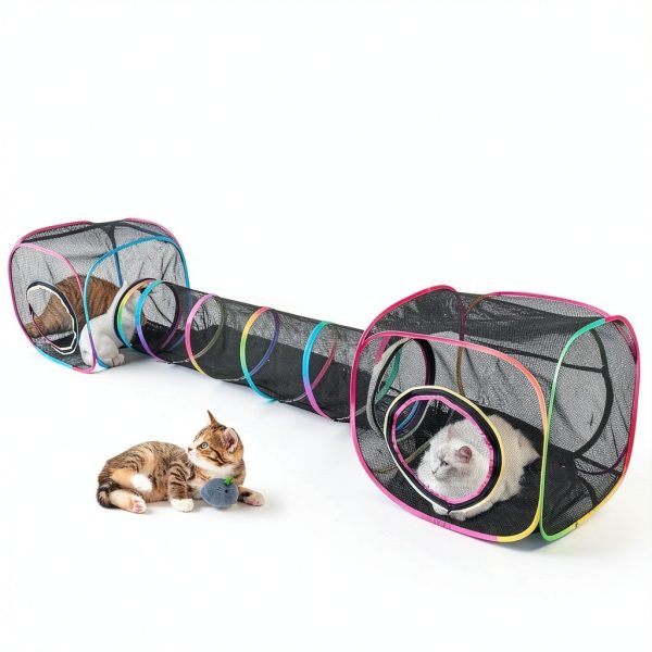 Outdoor Cat Enclosure Tunnel with Carry Bag – Unicorn Catcher 2‑Cube-0