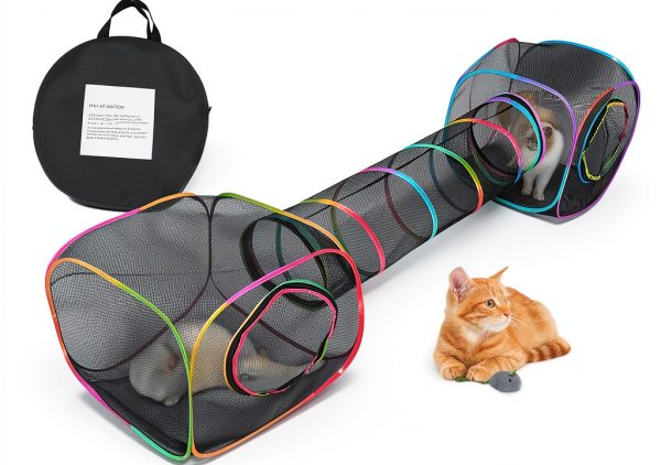 Outdoor Cat Enclosure Tunnel with Carry Bag – Unicorn Catcher 2‑Cube-8